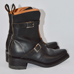 {Harley-Davidson} Like New Black Leather Boots